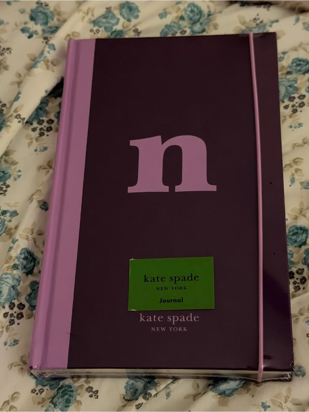 💜📒💜 KATE SPADE INITIAL “N”  Bookcloth Hardcover Journal 💜📒💜 NWT 💜📒💜